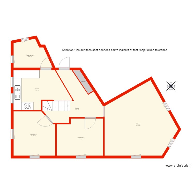 BI 3155 1er niveau non côté. Plan de 0 pièce et 0 m2