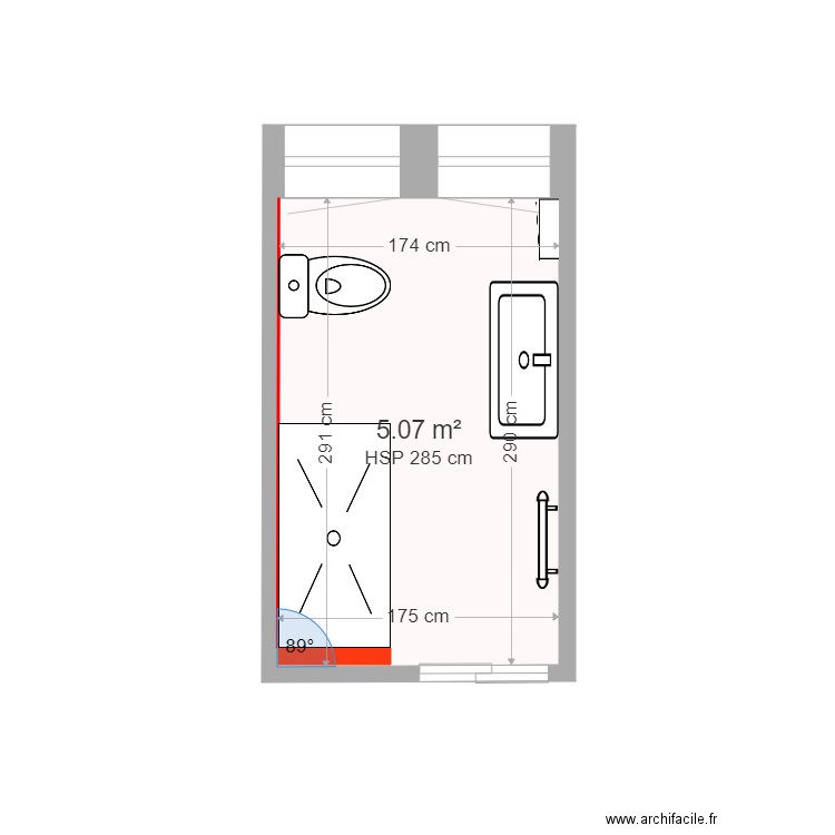 TABOADA salle de bain LONS esquisse. Plan de 0 pièce et 0 m2