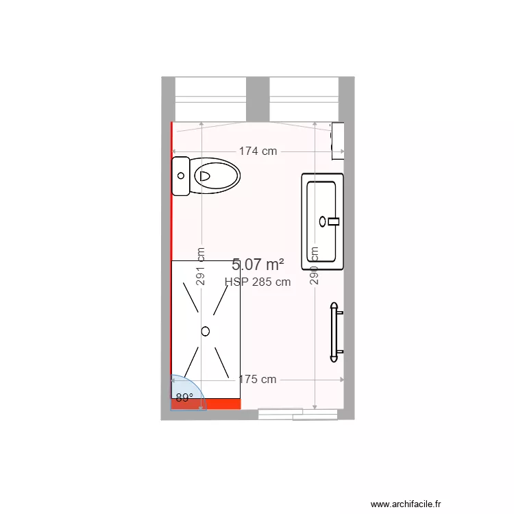 TABOADA salle de bain LONS esquisse. Plan de TABOADA salle de bain LONS esquisse. Plan de