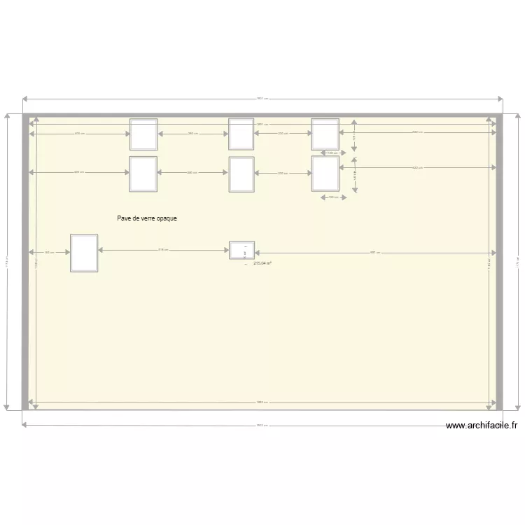 Facade cot&eacute; voisin V7. Plan de 
