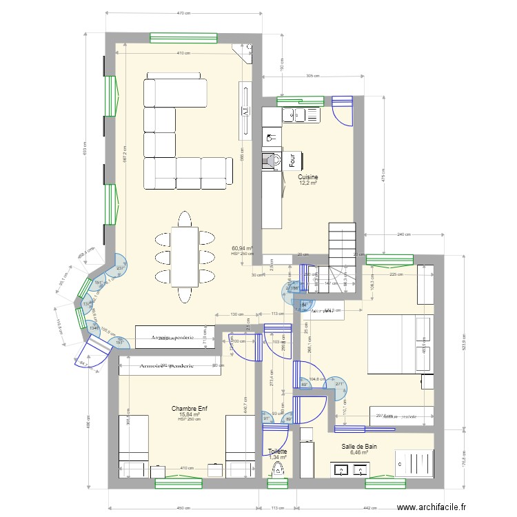 Maison Langlade 1. Plan de 0 pièce et 0 m2