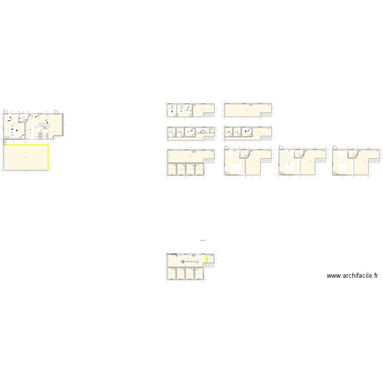 Mezzanine 1 TEST. Plan de 48 pièces et 855 m2