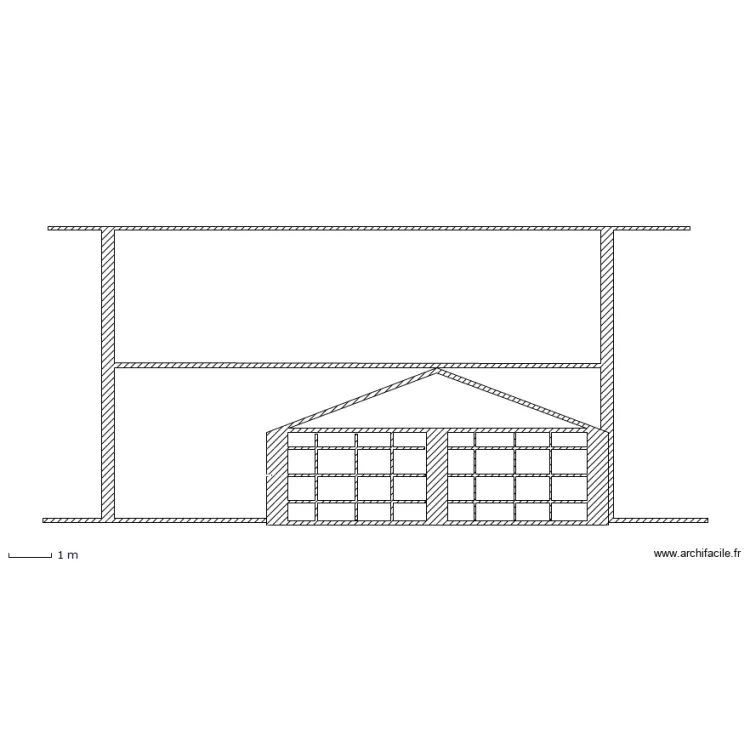 facade jardin actuelle. Plan de facade jardin actuelle. Plan de