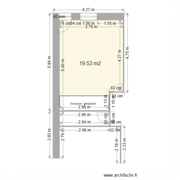 appart. Plan de 0 pièce et 0 m2