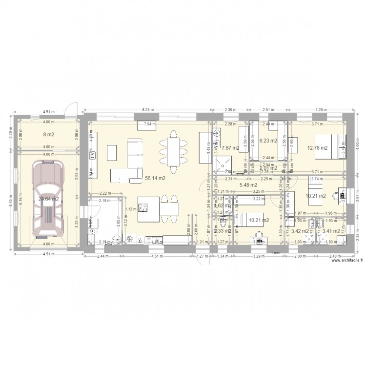 Maison Marcheprime. Plan de 0 pièce et 0 m2