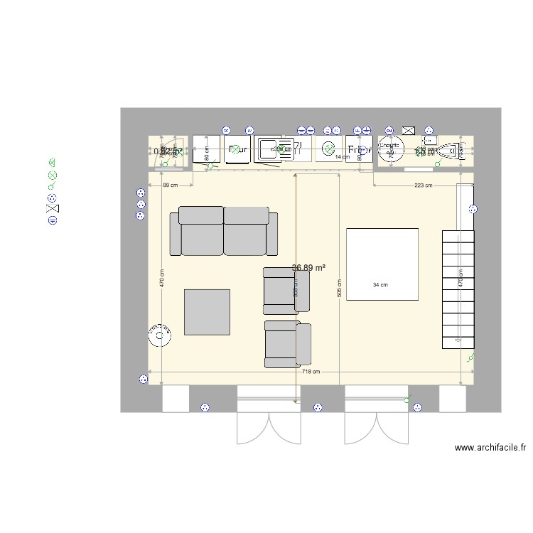 Lovrec mini RDC électricité. Plan de 0 pièce et 0 m2