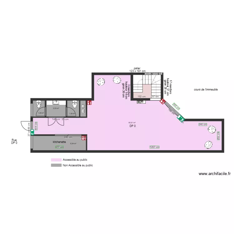 PEREIRE RECYCLAGE RECUPERATION AVANT TRAVAUX. Plan de PEREIRE RECYCLAGE RECUPERATION AVANT TRAVAUX. Plan de