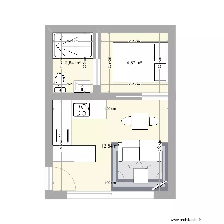 STUDIO AUBRY. Plan de 