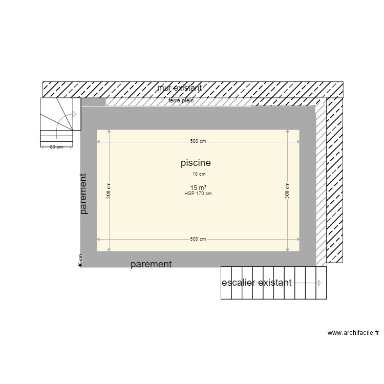 piscine zoé . Plan de 0 pièce et 0 m2