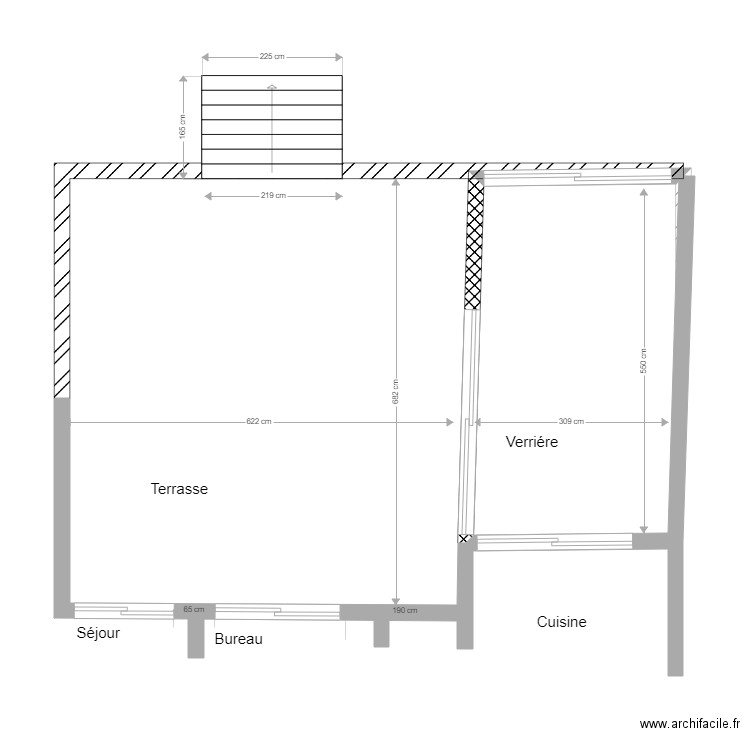 Terrase Projet 8. Plan de 0 pièce et 0 m2