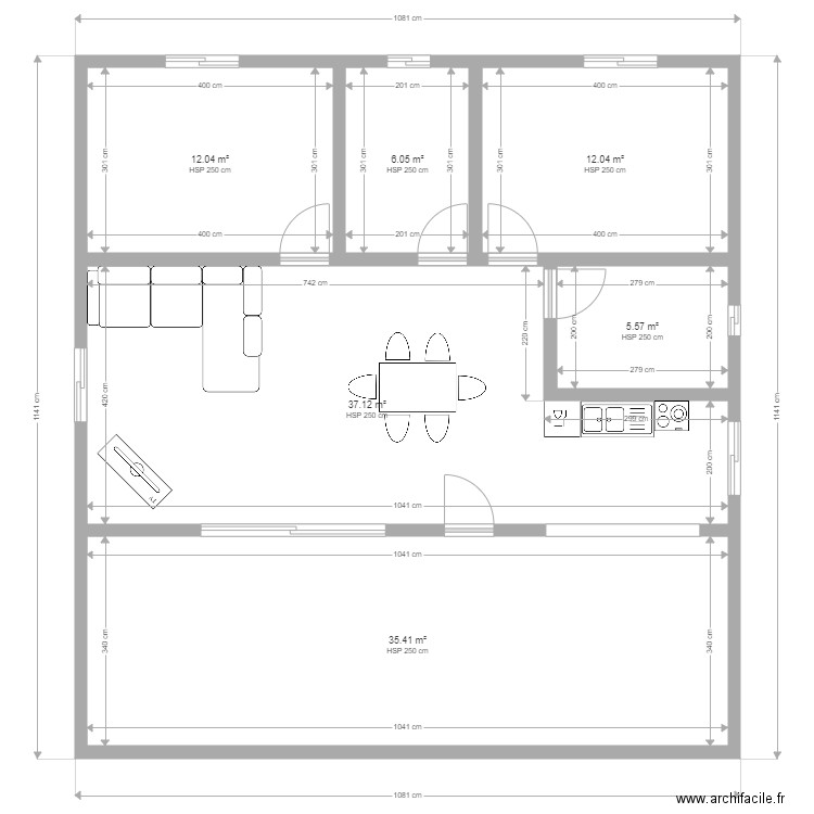 PLAN VIC 2CH. Plan de 0 pièce et 0 m2