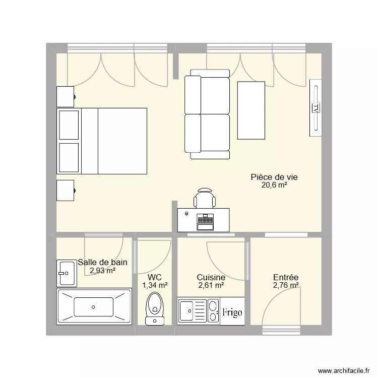 NOEL Reynold. Plan de 5  et 30 m²