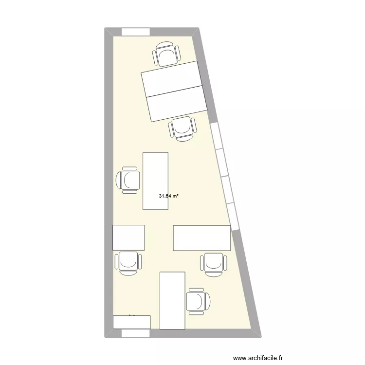 Bureau Moyens Généraux. Plan de 1 et 32 m² Bureau Moyens Généraux. Plan de 1 et 32 m²