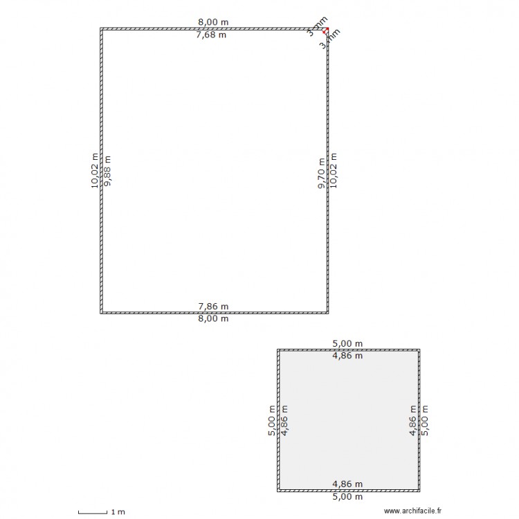 plan d'implantation. Plan de 0 pièce et 0 m2