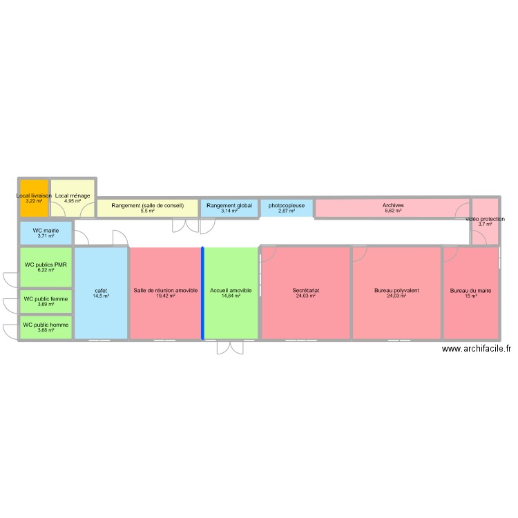 Mairie. Plan de 0 pièce et 0 m2