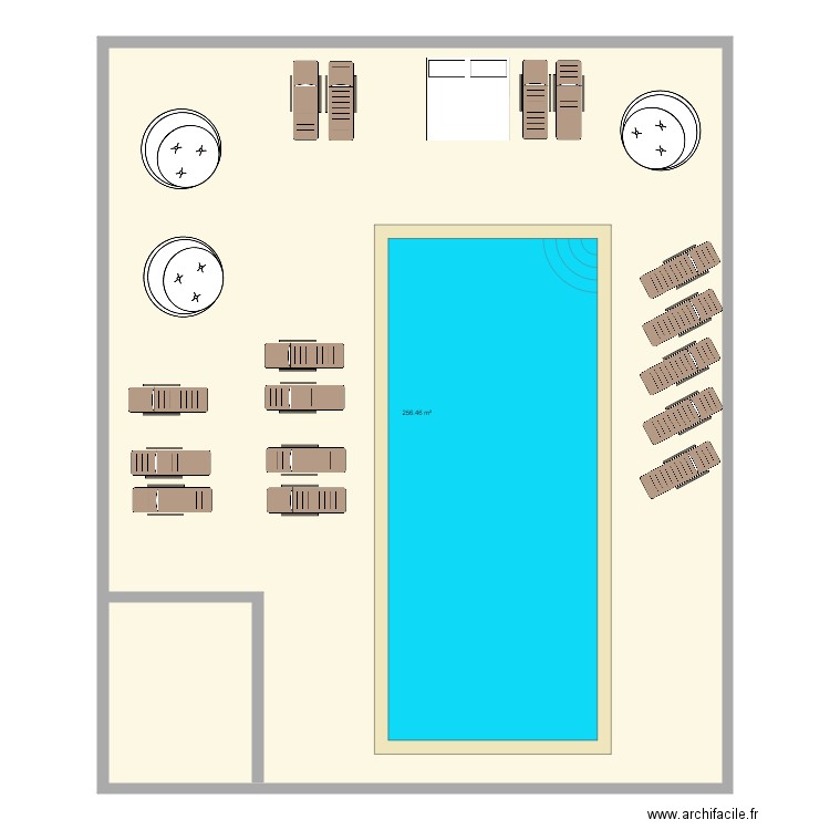 piscine tartane. Plan de 0 pièce et 0 m2