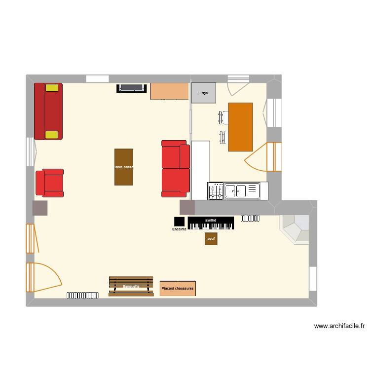 Grand_Séjour. Plan de 0 pièce et 0 m2 Grand_Séjour. Plan de 0 pièce et 0 m2