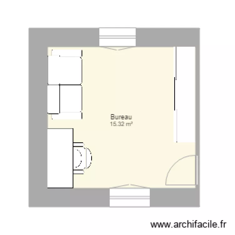 bureau. Plan de 