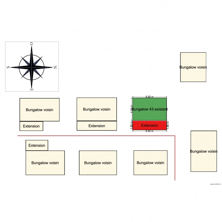 Plan masse. Plan de 0 pièce et 0 m2