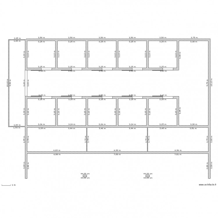 barns. Plan de 0 pièce et 0 m2