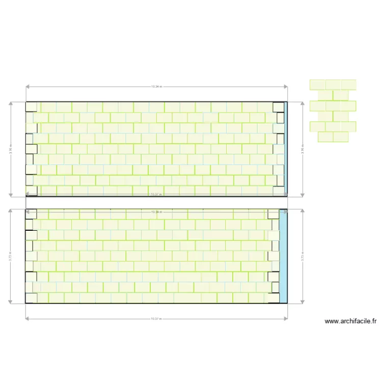 fa&ccedil;ade en pierre 5. Plan de 