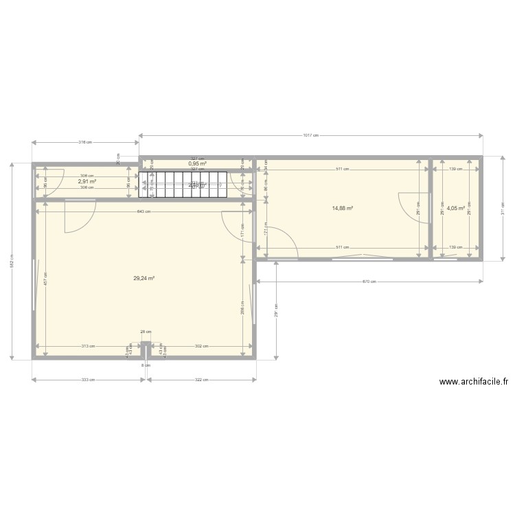 Jacquet Rez. Plan de 6 pièces et 55 m2