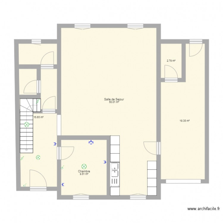 plan maison Z E. Plan de 0 pièce et 0 m2
