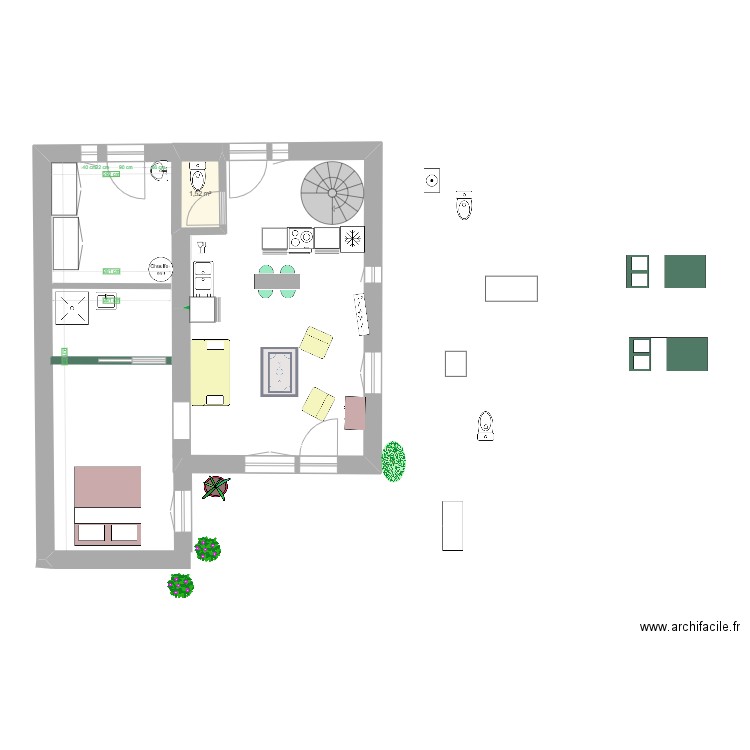 Aménagement garage 3. Plan de 1 pièce et 2 m2