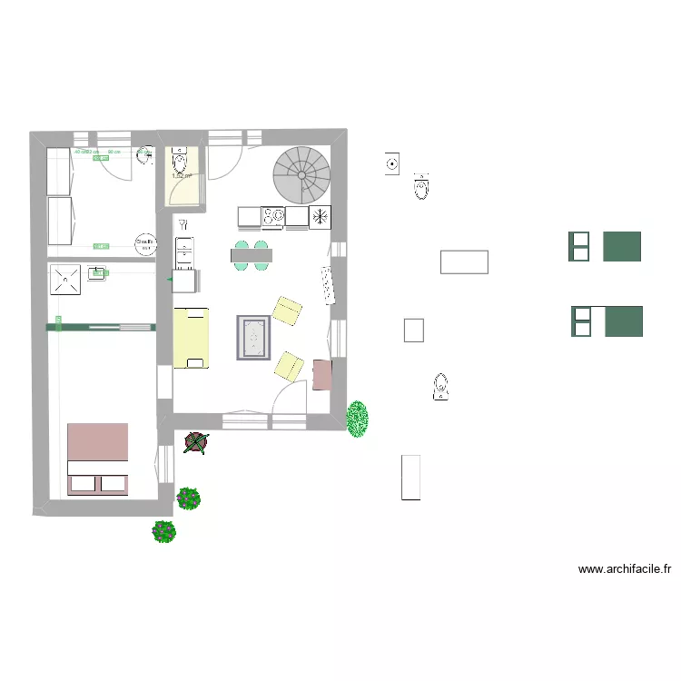 Am&eacute;nagement garage 3. Plan de 