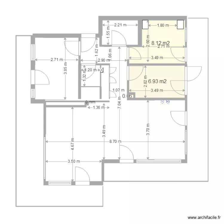 Claire Vue 2A. Plan de 