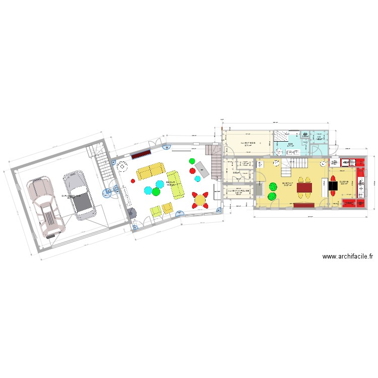 PROJET SEJOUR TOIT ZINC12. Plan de 0 pièce et 0 m2