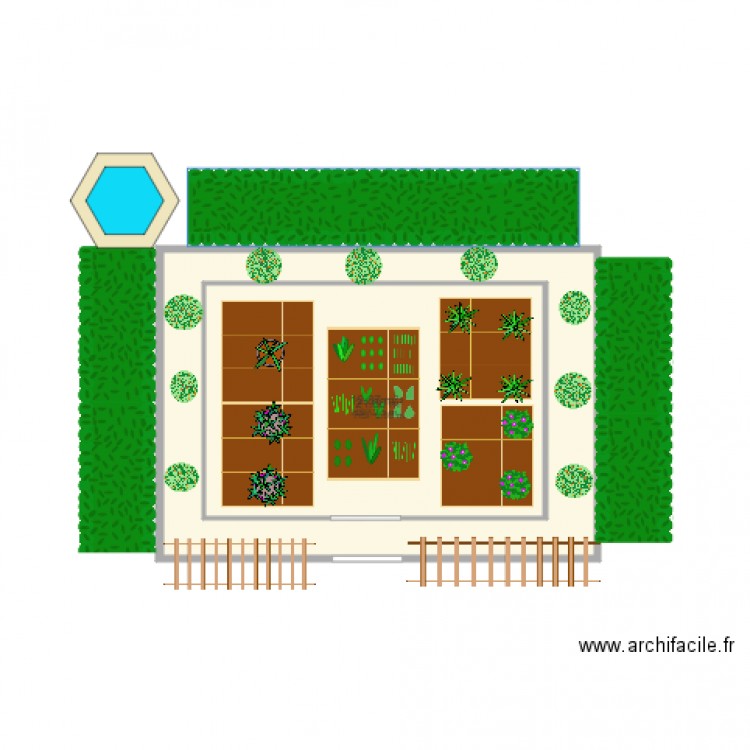 jardin permaculture . Plan de 0 pièce et 0 m2