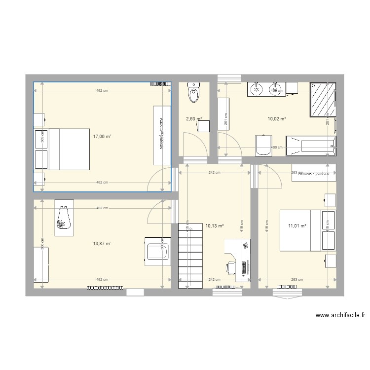 Etage. Plan de 0 pièce et 0 m2