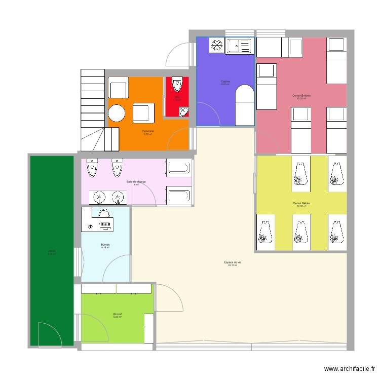 Micro Crèche Pom Cannelle. Plan de 0 pièce et 0 m2