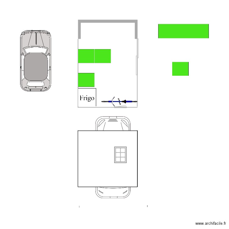 carport. Plan de 0 pièce et 0 m2