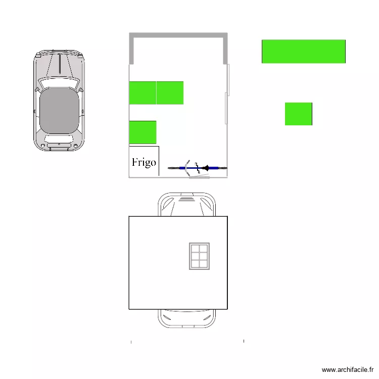 carport. Plan de 