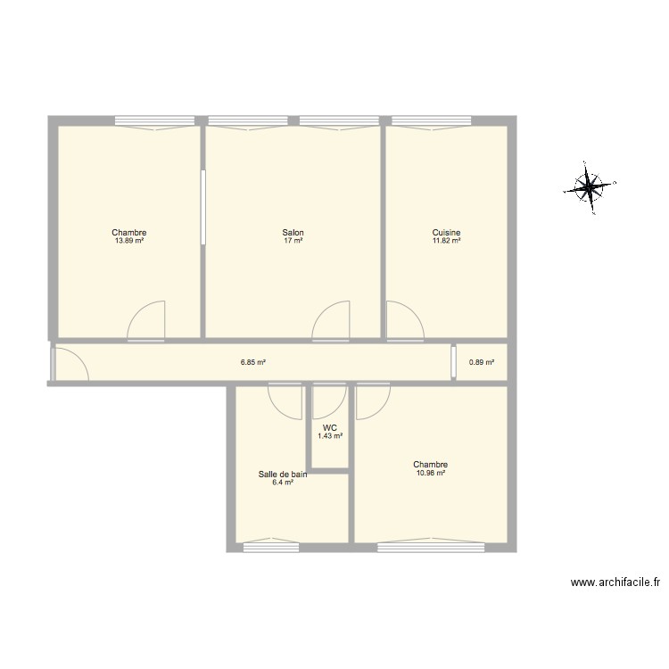 27 poullic al lor. Plan de 0 pièce et 0 m2
