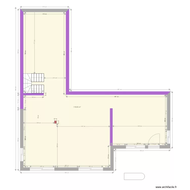 RDJ Jacqueline cotes verifiees murs de 30. Plan de RDJ Jacqueline cotes verifiees murs de 30. Plan de