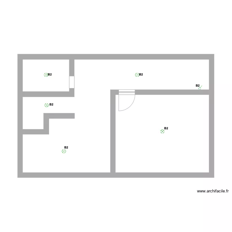 Hennuyeres cave commun. Plan de 