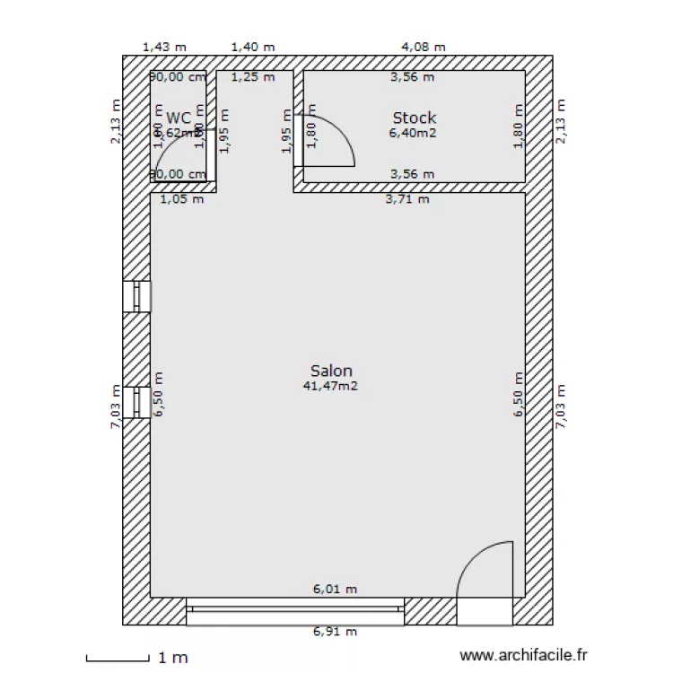 Projet Poissonerie. Plan de 
