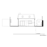 FACADE COTE JARDIN PROJET A