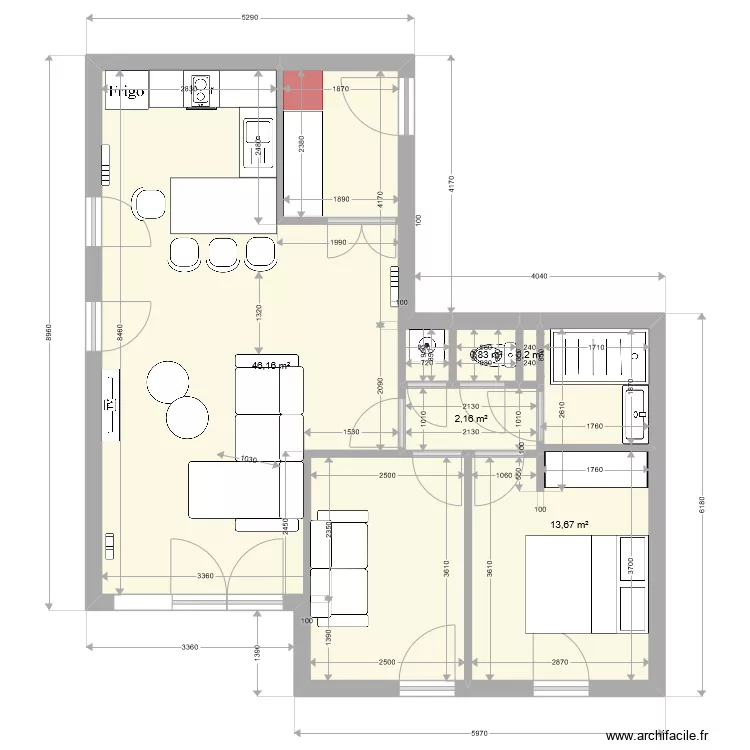 APPART PASCALE FUTUR 3. Plan de 