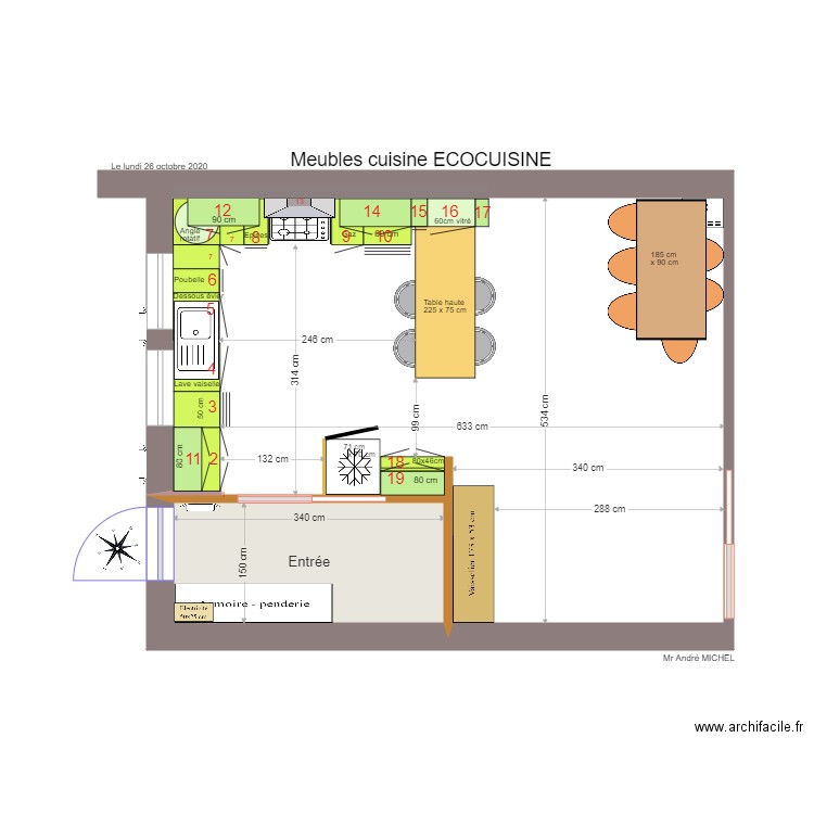 Ecocuisine 04. Plan de 0 pièce et 0 m2