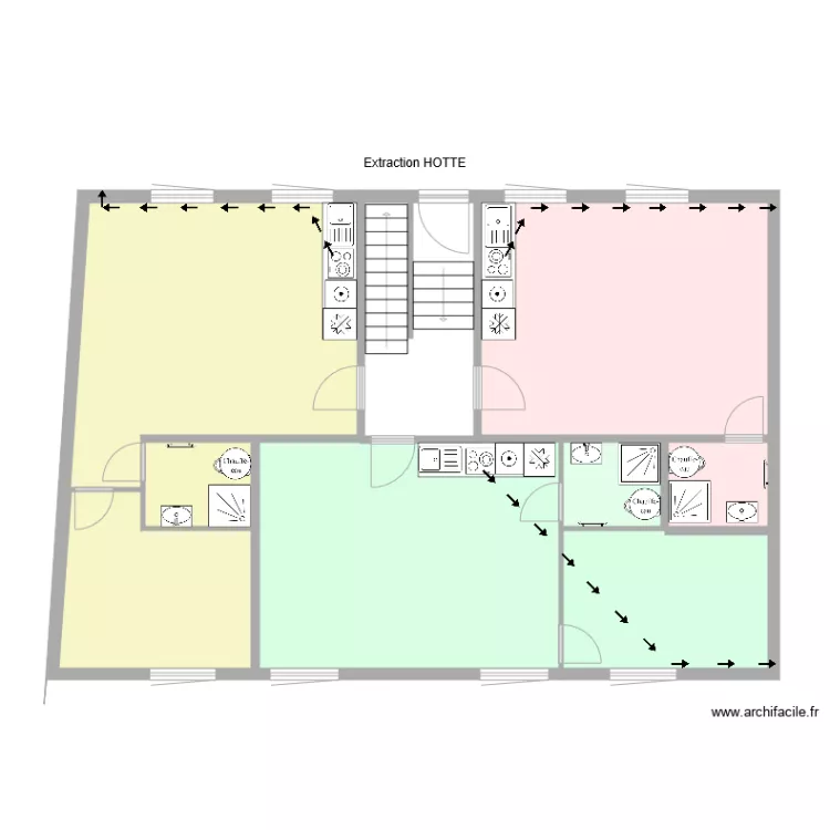 Extraction hotte. Plan de Extraction hotte. Plan de