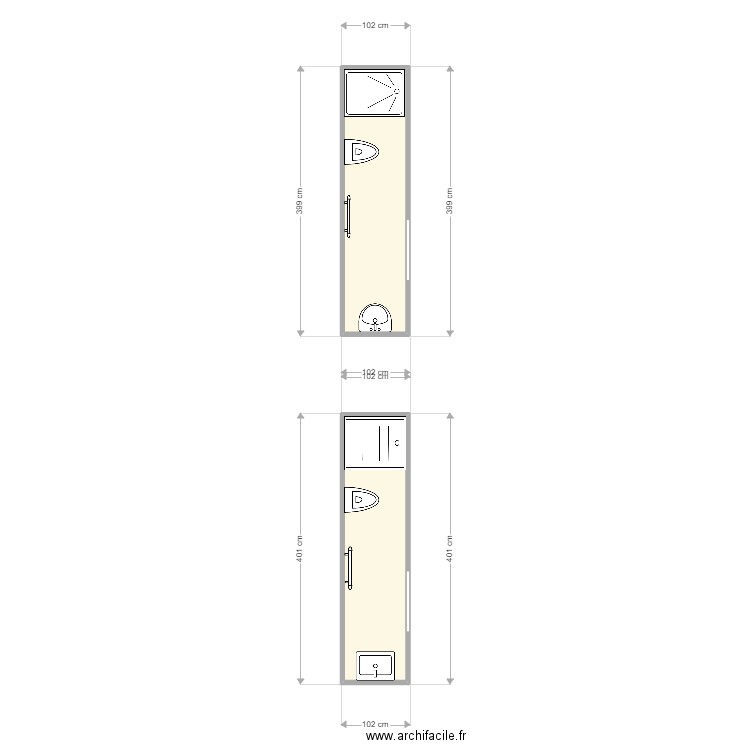 Fabricio Monchez. Plan de 2 pièces et 7 m2