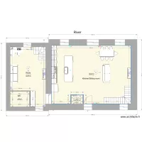 Castillon kitchen/sitting room 