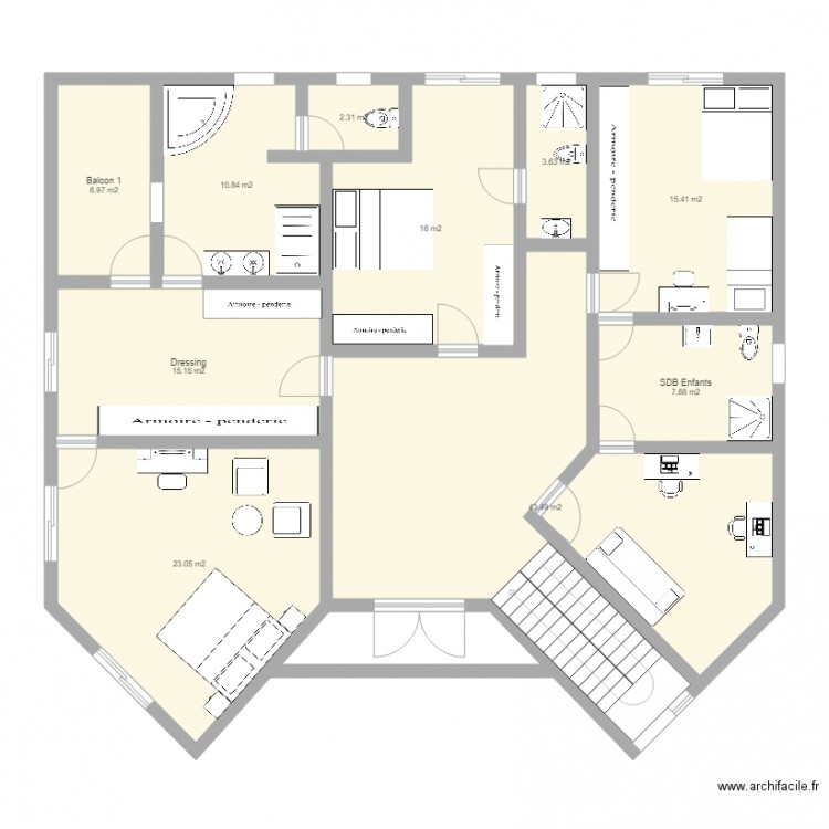 Bonoumin 1st floor upgrade bis. Plan de 0 pièce et 0 m2
