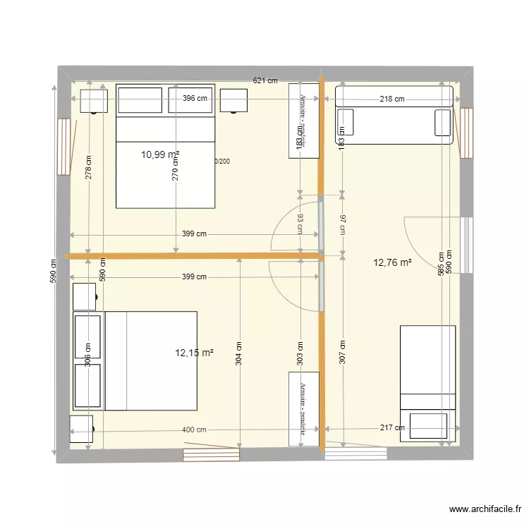 petite maison P-60. Plan de 