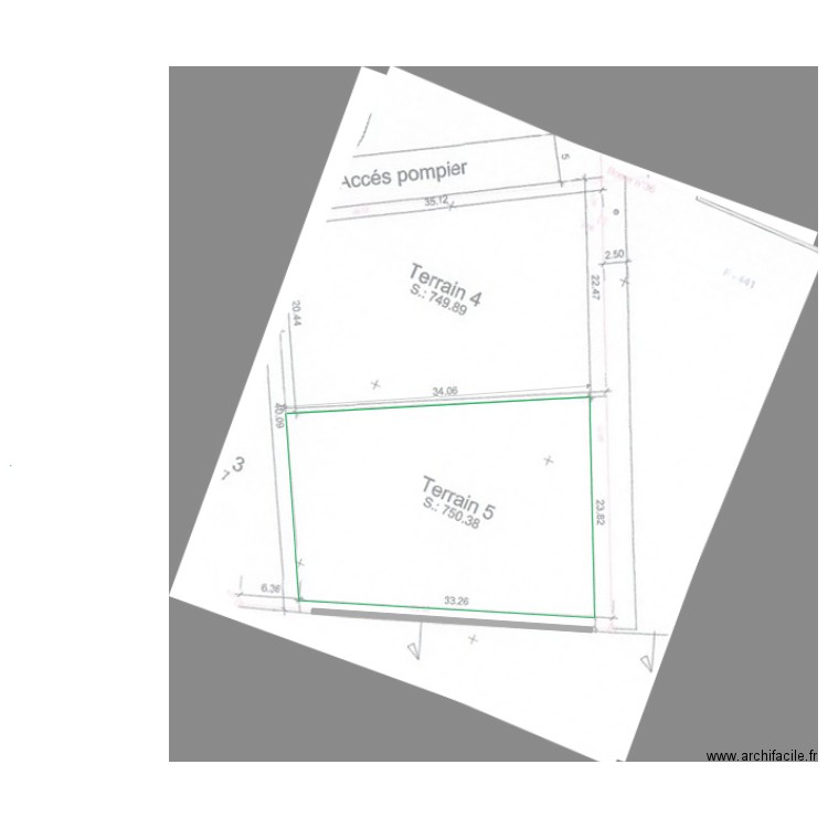 plan  de masse trans. Plan de 0 pièce et 0 m2