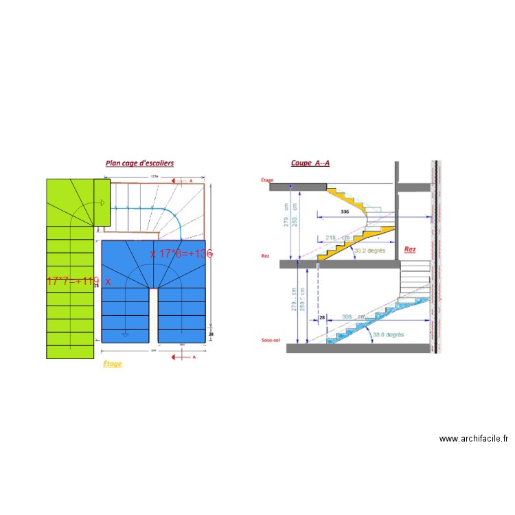 Loft 12 plan cage escaliers x. Plan de 0 pièce et 0 m2